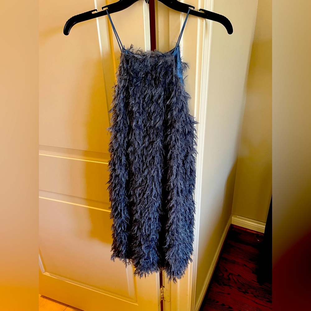Feather Mini Dress